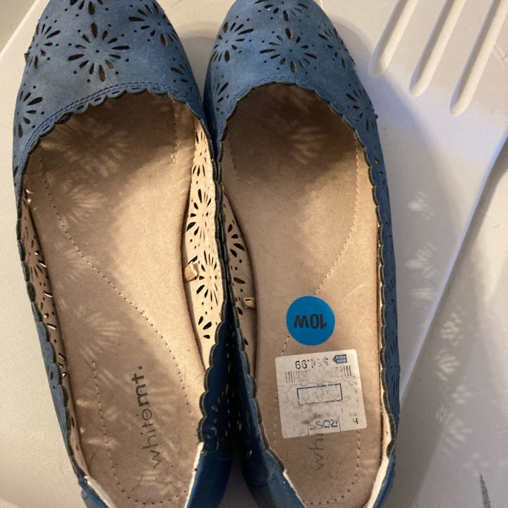 Blue flats